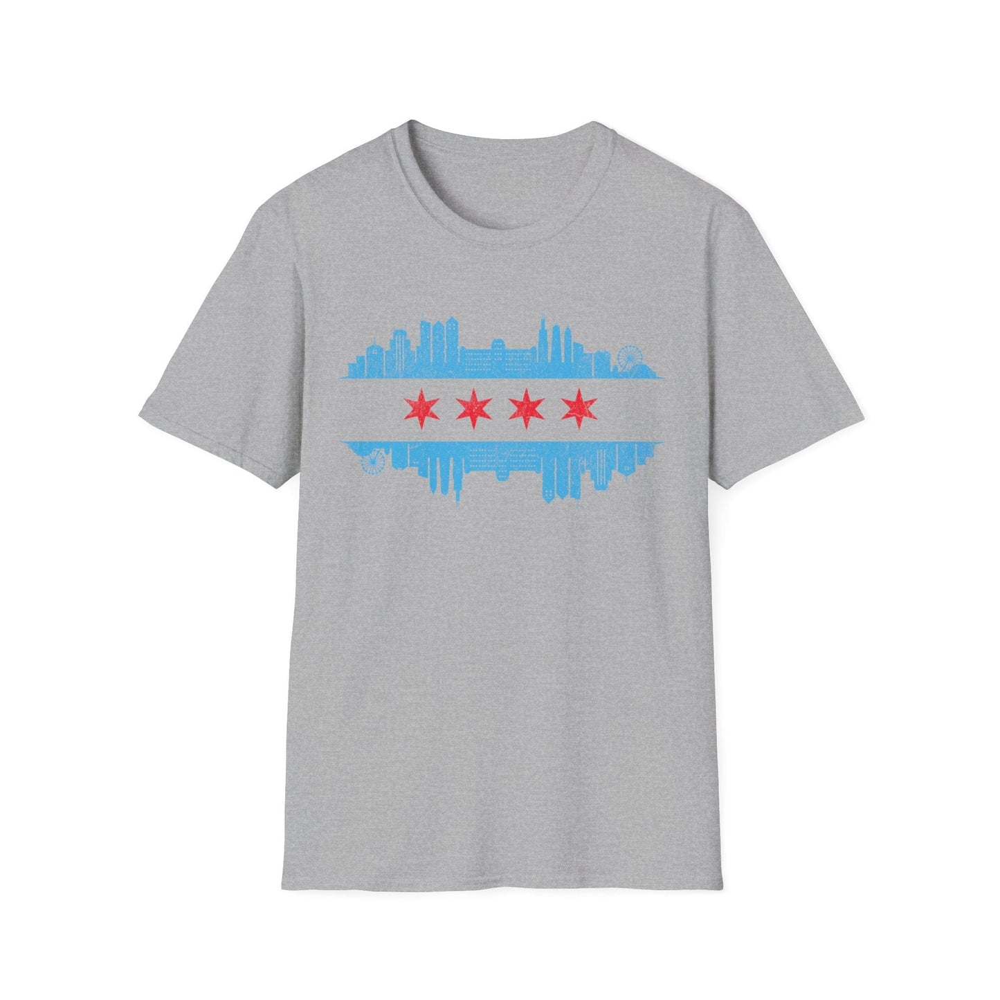 Chicago Skyline Flag T-Shirt