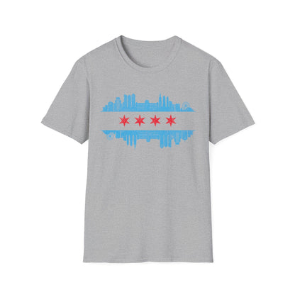 Chicago Skyline Flag T-Shirt