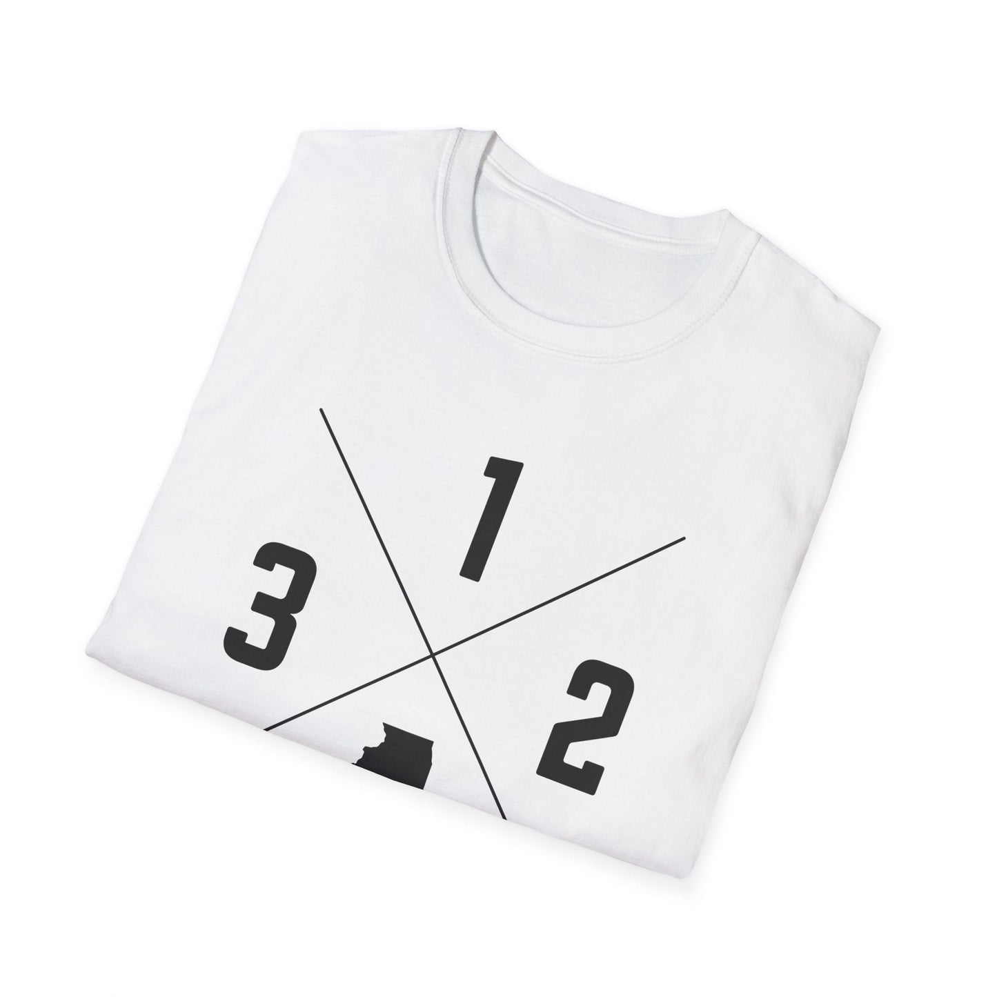 Area Code Cross T-Shirt