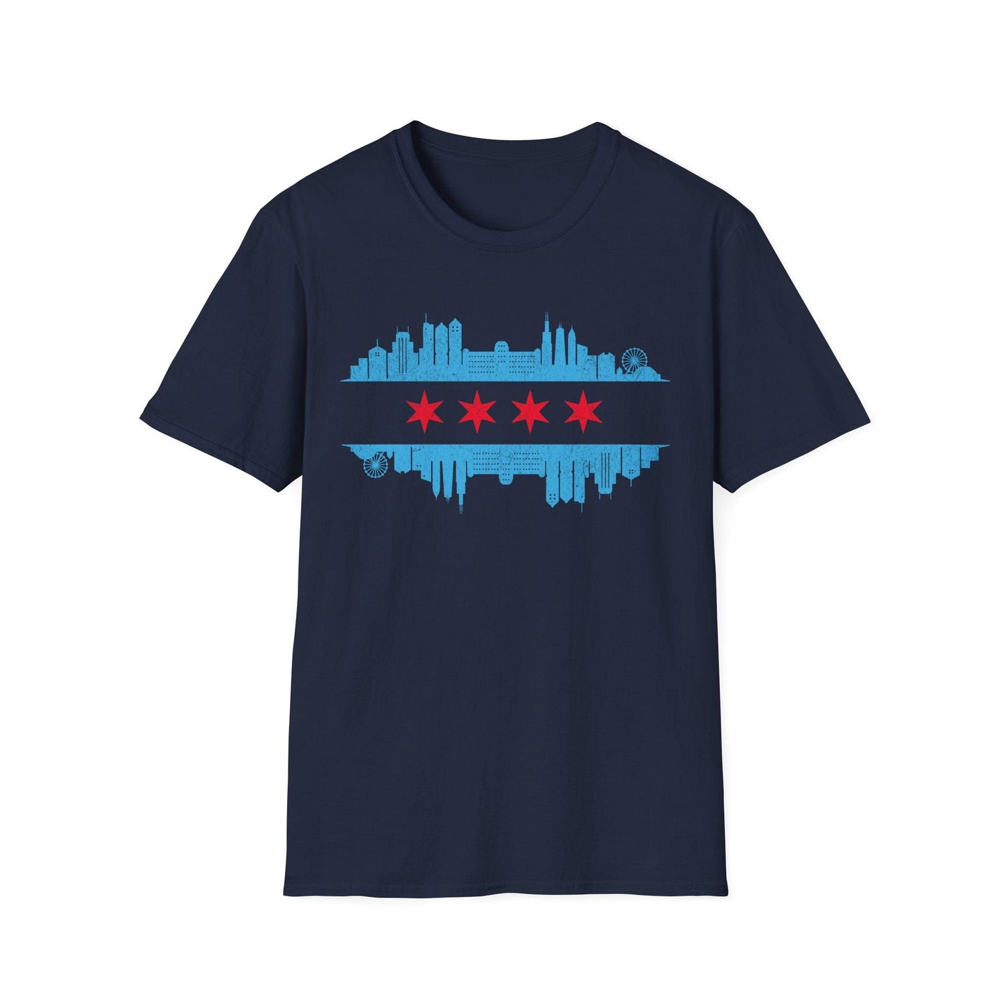 Chicago Skyline Flag T-Shirt