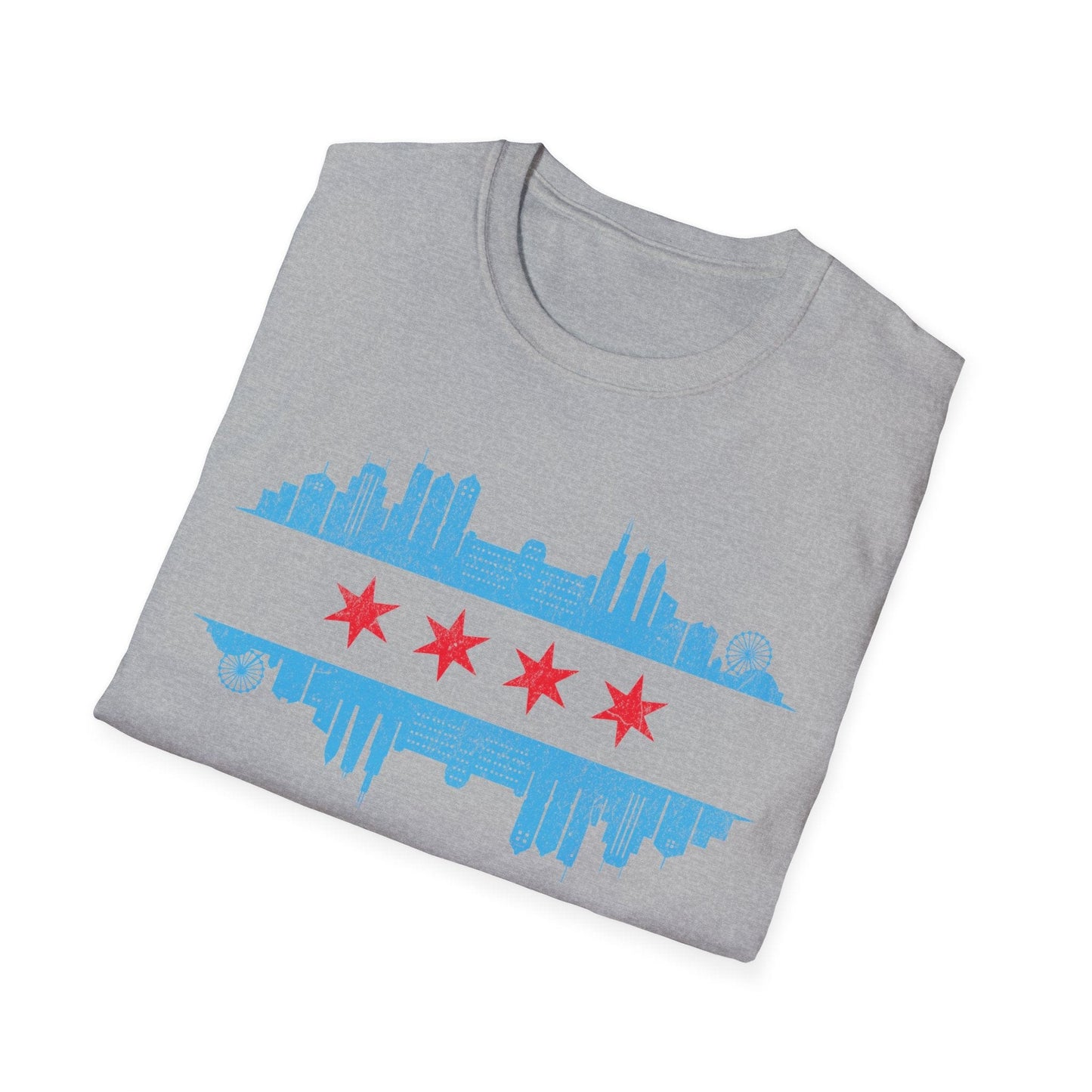 Chicago Skyline Flag T-Shirt