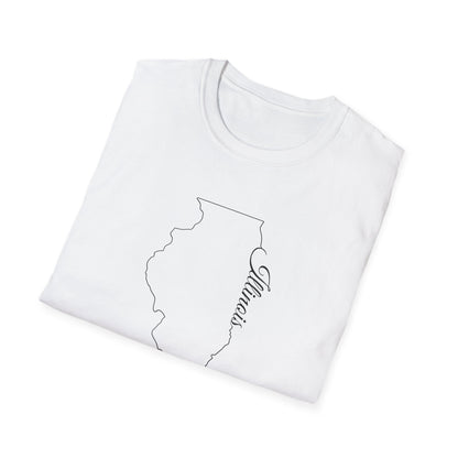 Minimalist Illinois State T-Shirt