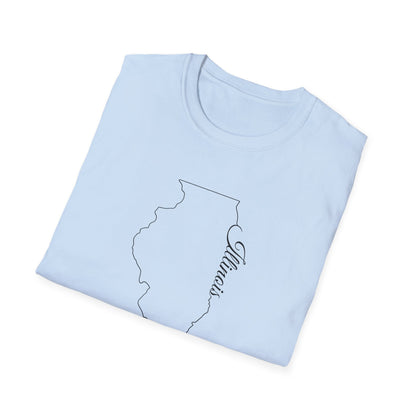 Minimalist Illinois State T-Shirt