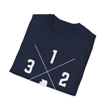 Area Code Cross T-Shirt