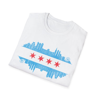 Chicago Skyline Flag T-Shirt