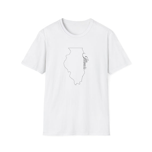 Minimalist Illinois State T-Shirt