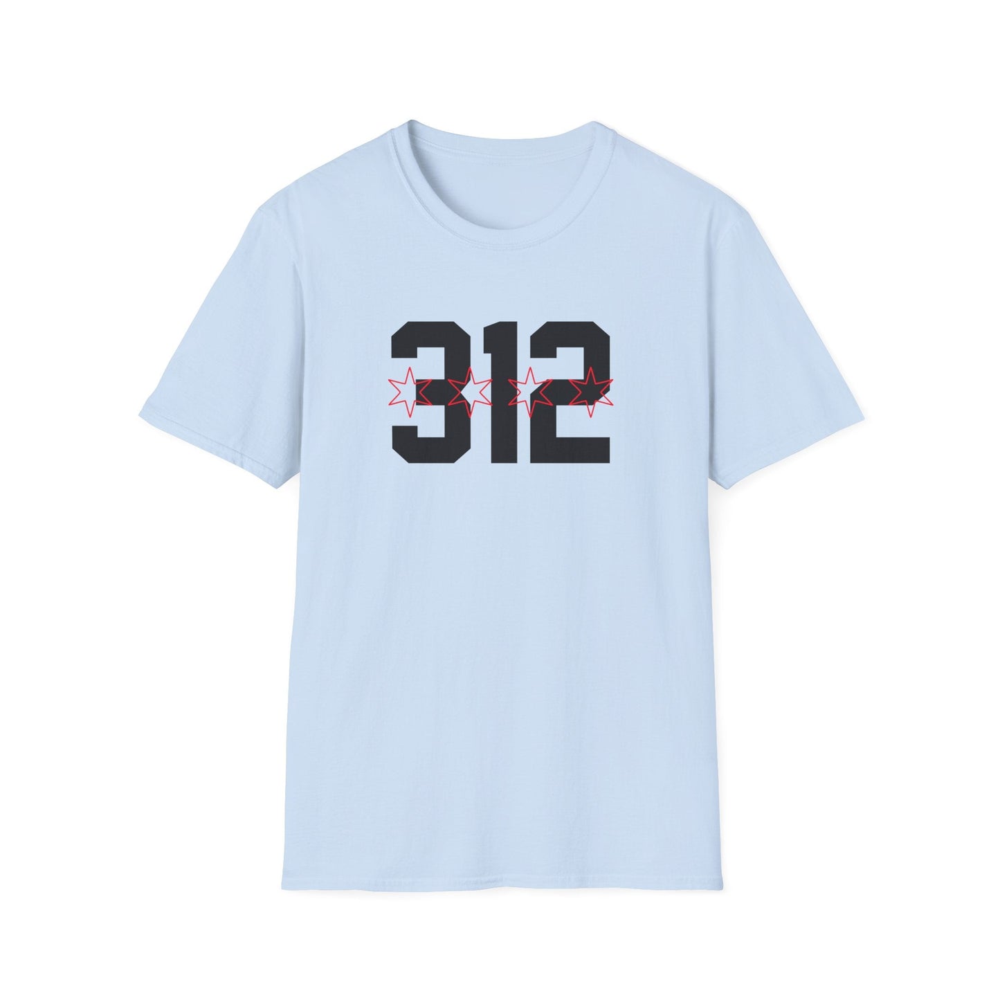 Chi Area Code Stars T-Shirt