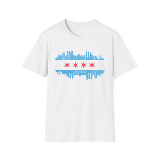 Chicago Skyline Flag T-Shirt