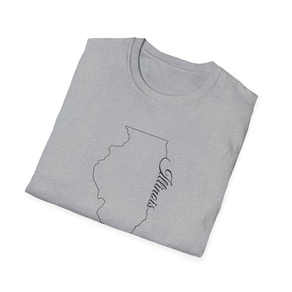 Minimalist Illinois State T-Shirt