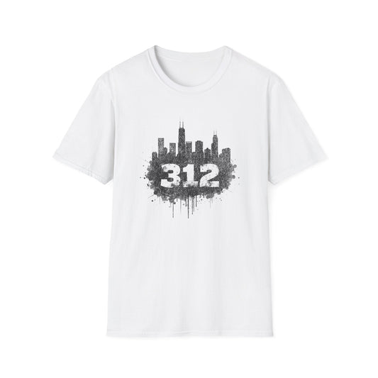 Area Code Splatter T-Shirt